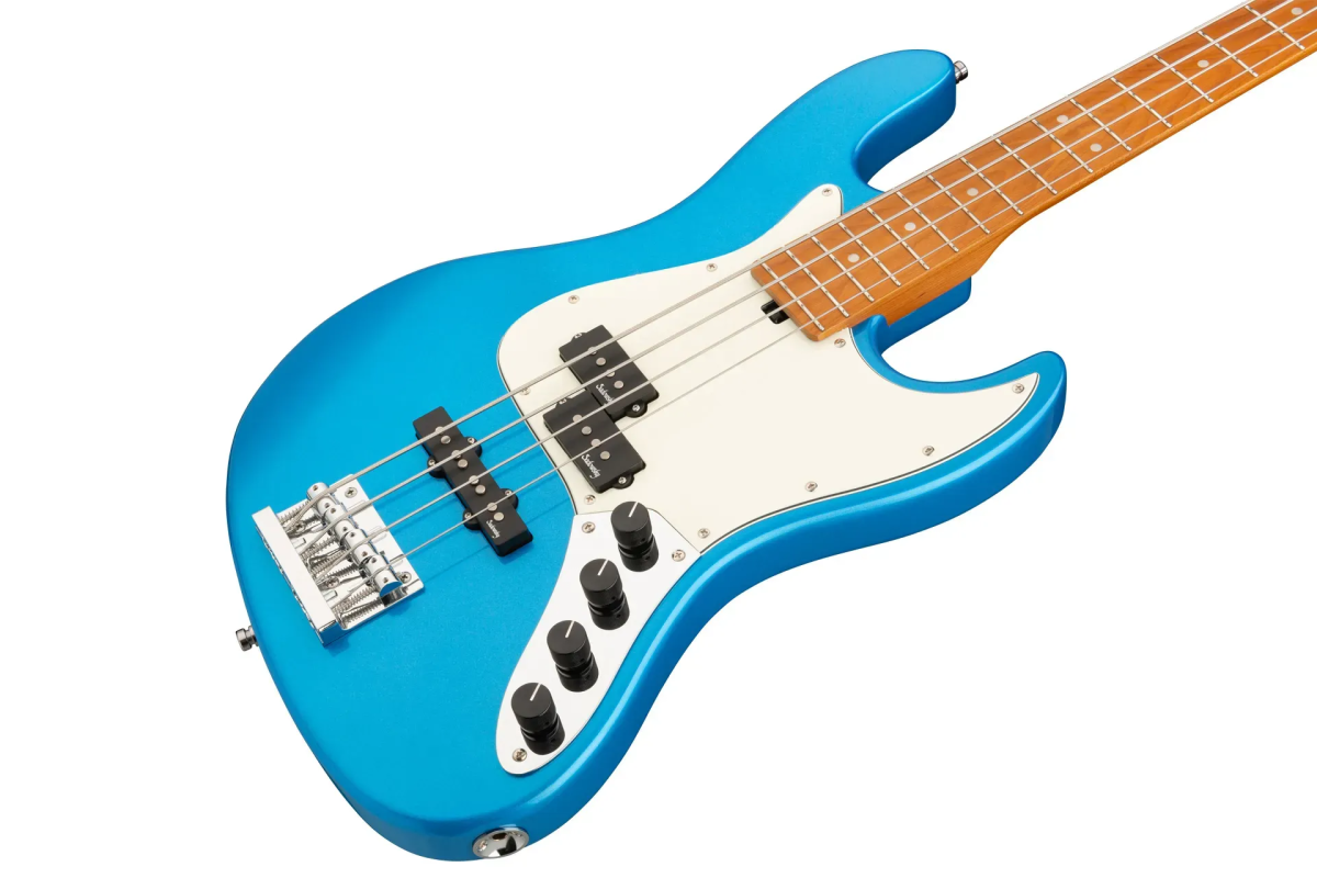 Sadowsky MetroExpress 21-Fret Hybrid P/J Bass, Roasted Maple Fingerboard, 4-String - Solid Ocean Blue Metallic High Polish
